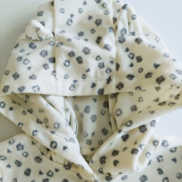 Carter's Child of Mine Fleece Hooded Cheetah Jumpsuit 24 Months - Picture 5 of 7